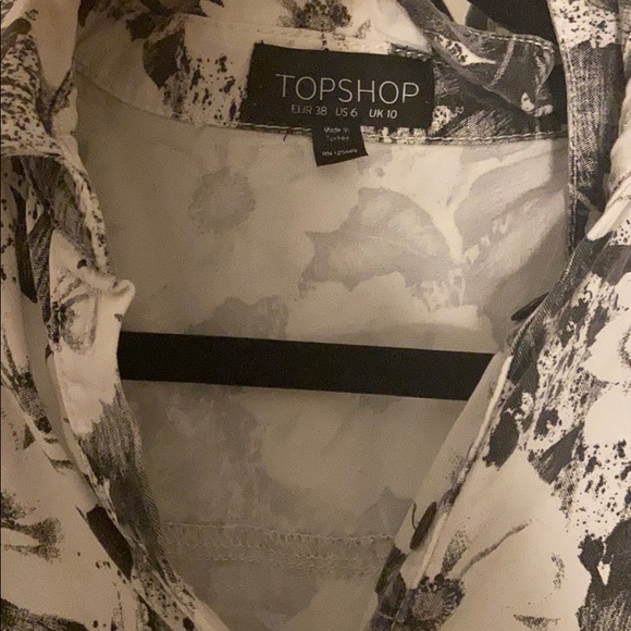 Top shop black & white floral dress - Picture 2 of 4